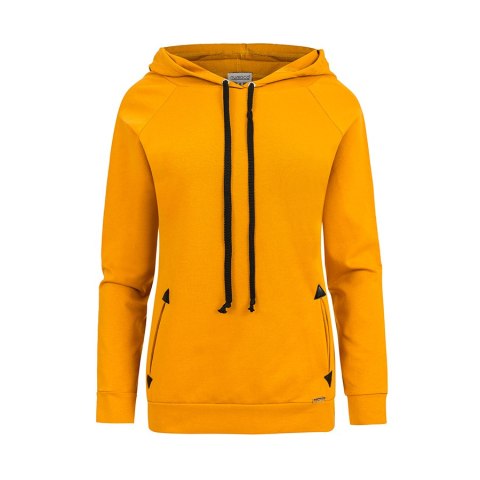 262-1 Bluza z kapturem i kieszonkami - kolor musztardowy 262-1 Bluza z kapturem i kieszonkami - kolor musztardowy